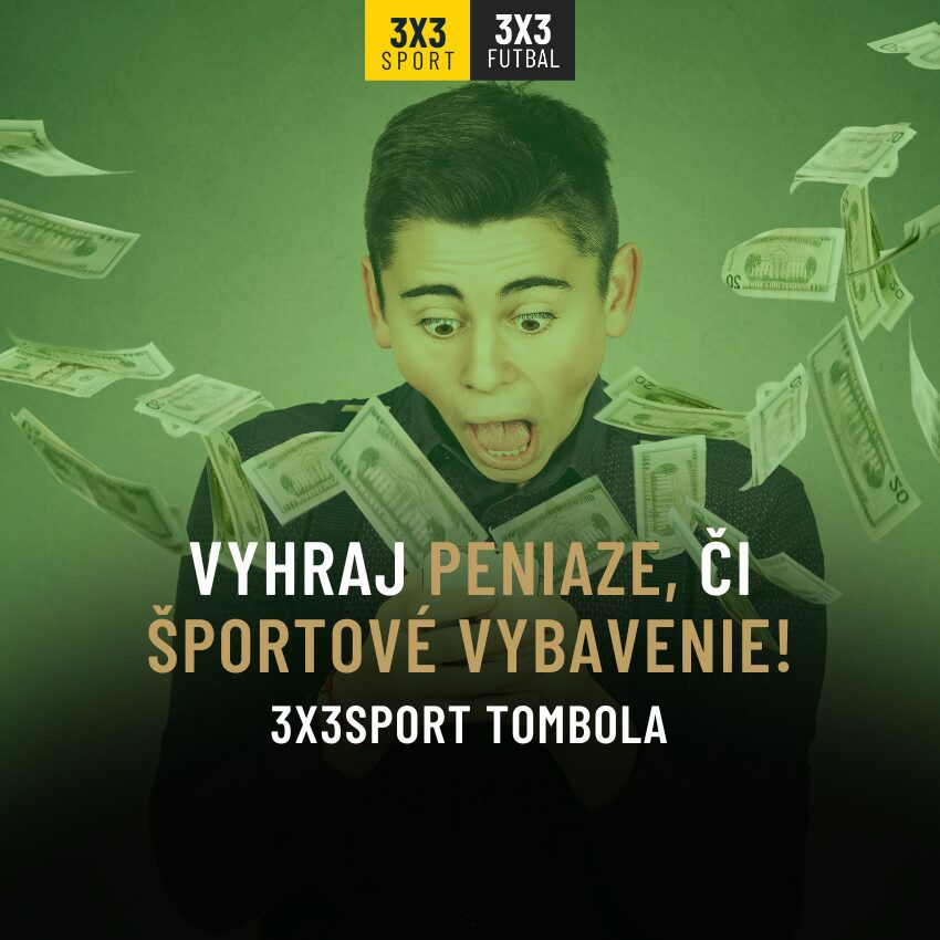 Vyhraj peniaze alebo športové vybavenie v 3x3sport Tombole!